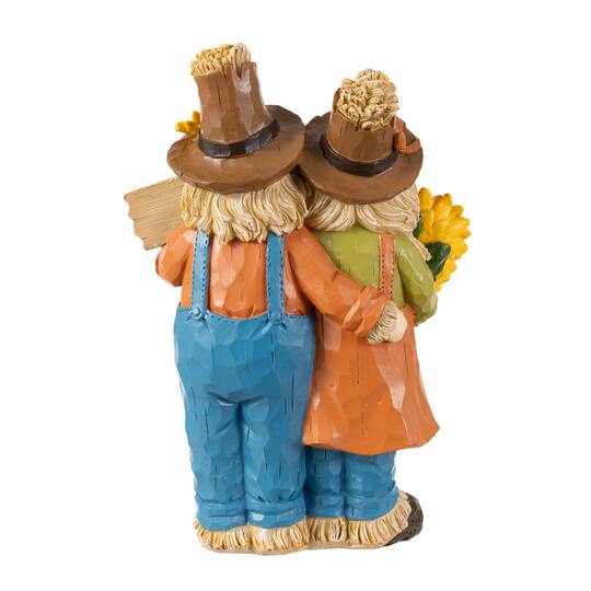 Glitzhome® 10.5" Fall Resin Scarecrow Family Table Decor